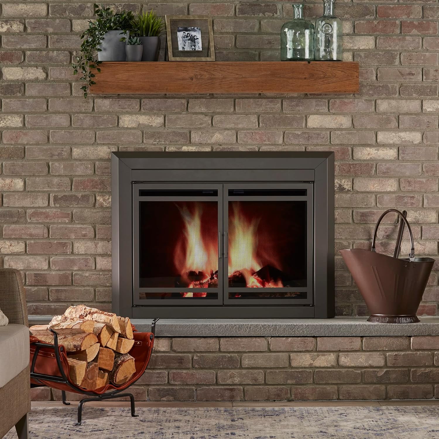 C-1713 Bronze Coal Hod And Shovel Set