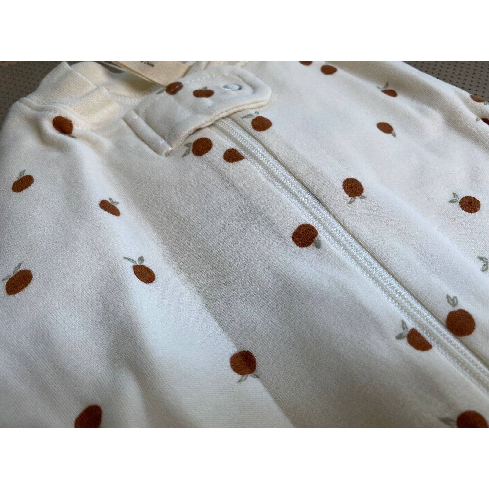 Quincy Mae Toddler Nectarine Brushed Jersey Zipper Pajama Jumpsuit 2-3 years