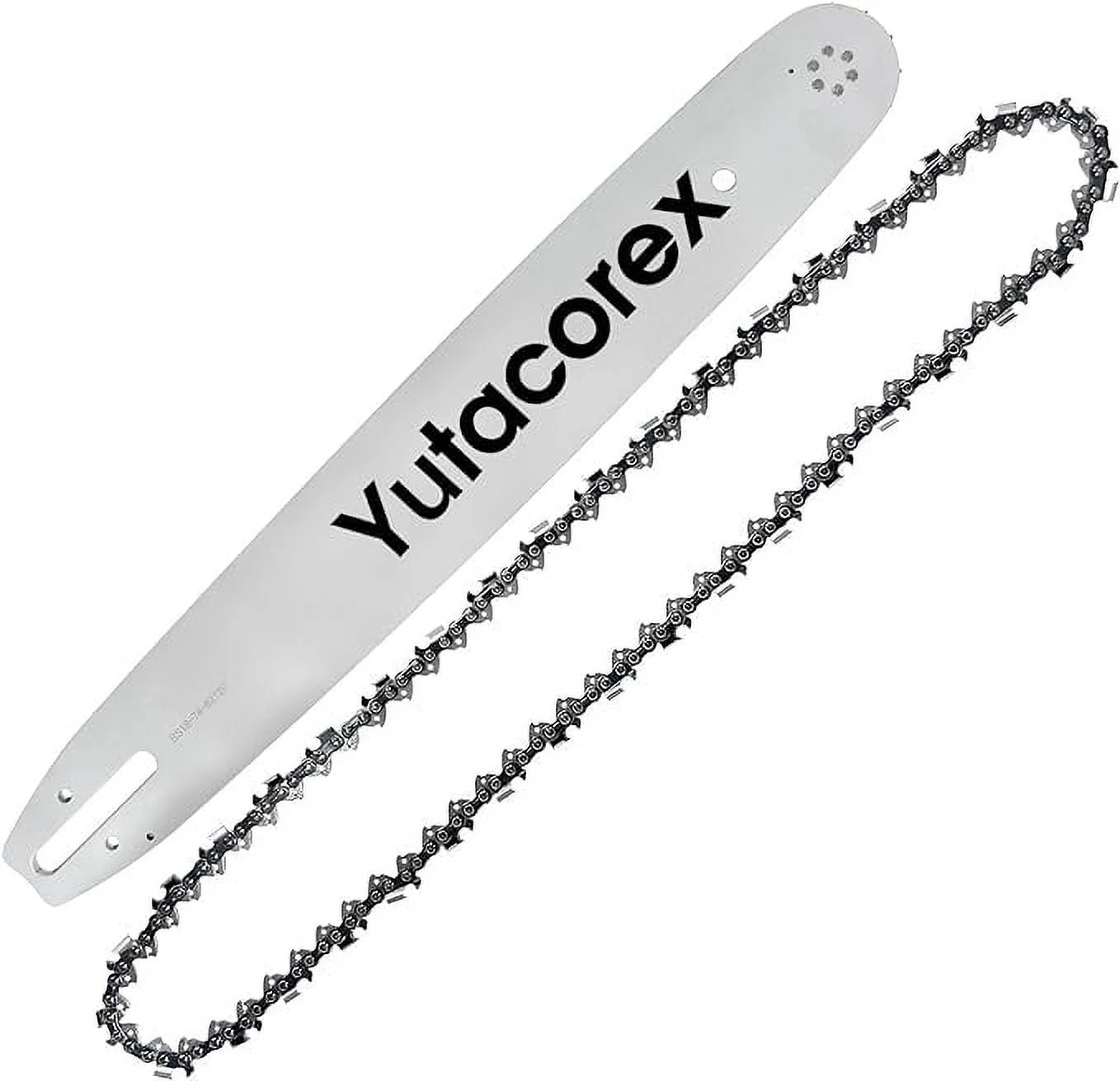 Yutacorex 18inch Chainsaw Guide Bar and Chain Combo,68DL,0.325