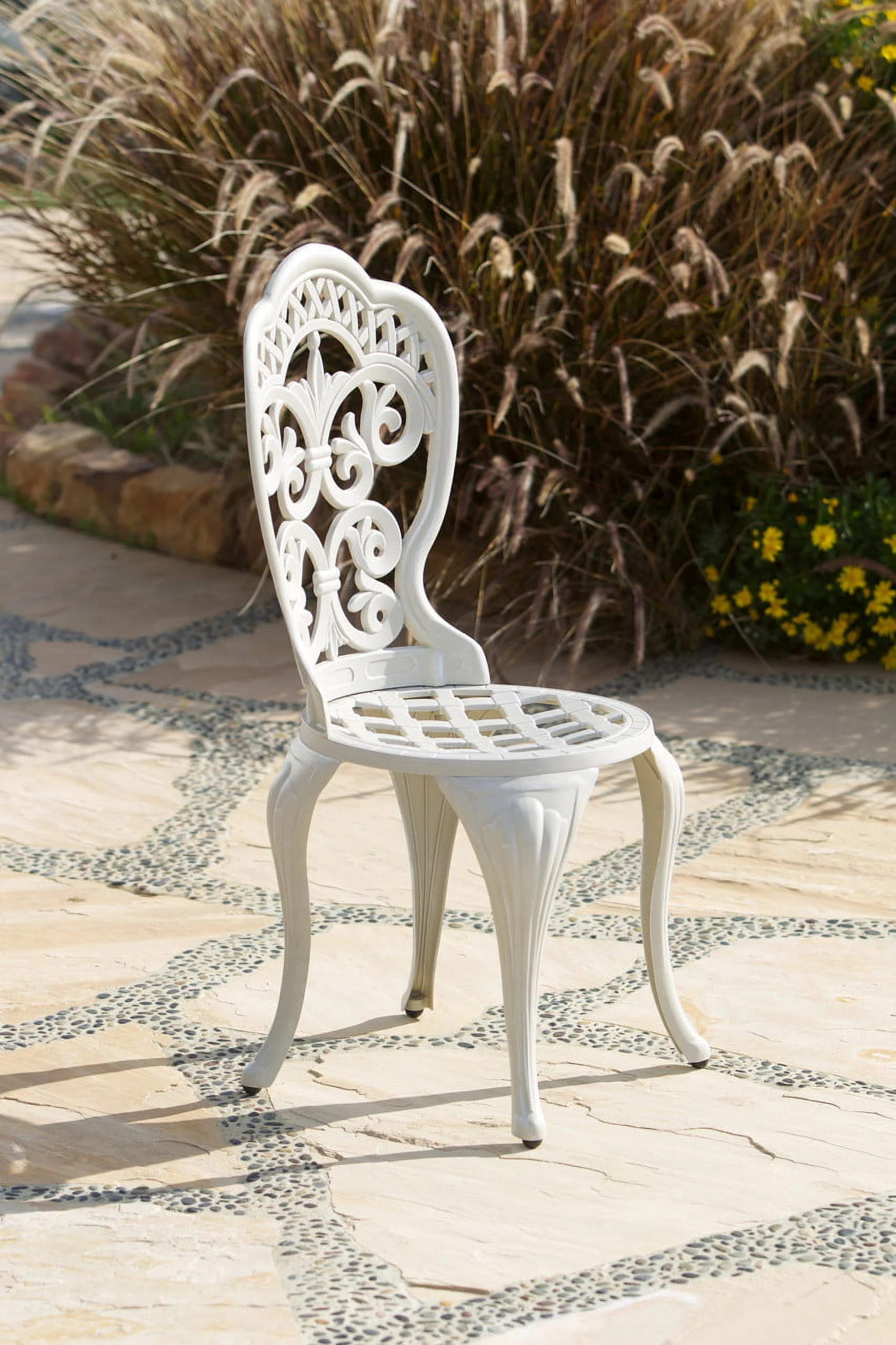 AFD Fiesta Outdoor Aluminum Ecru 3 Piece Bistro Set