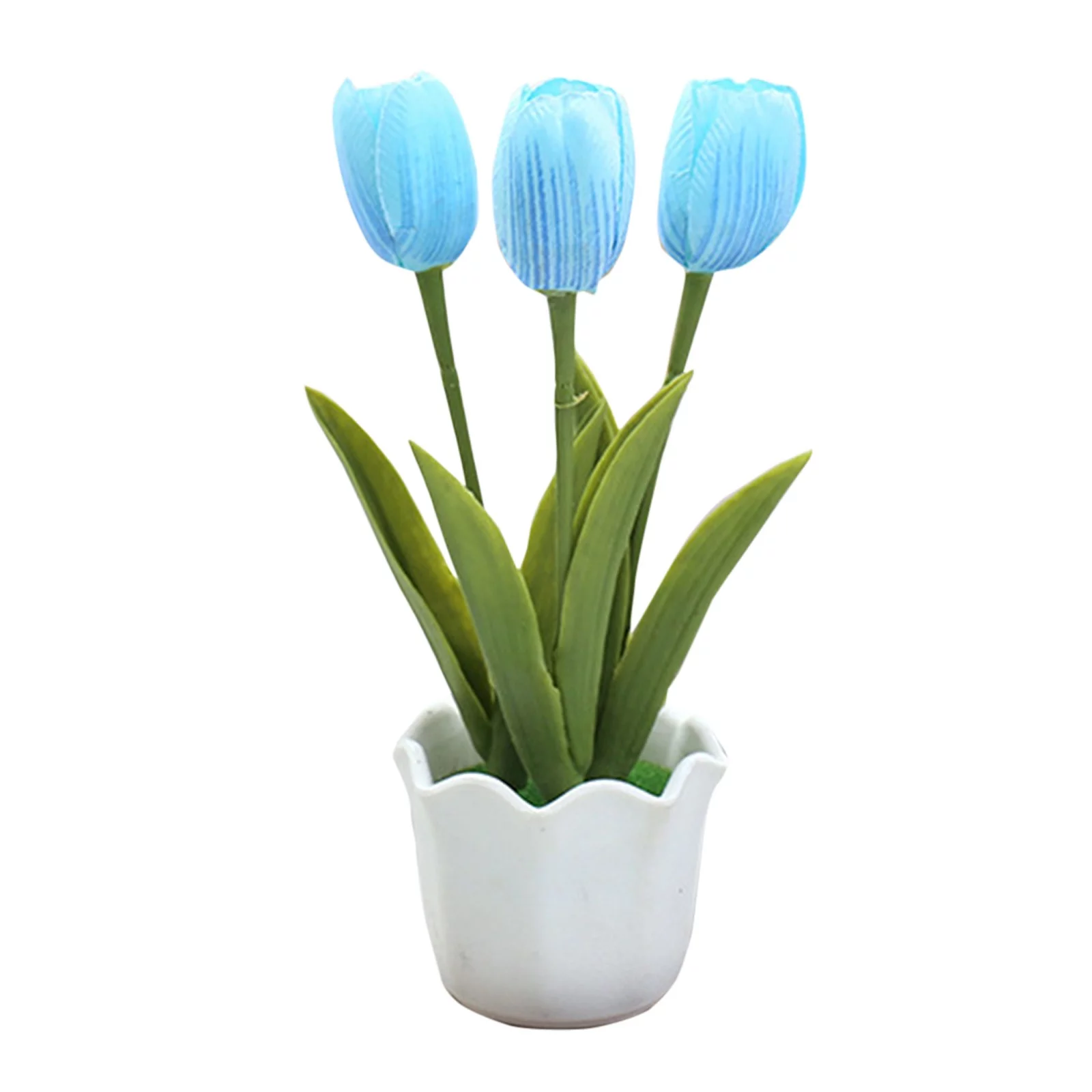 Three-headed tulips flower bonsai creative ornament Utility Tool