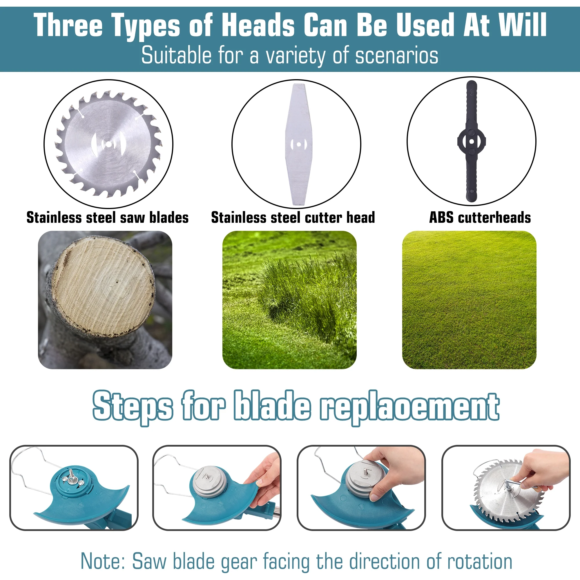 Cordless Lawn Trimmer Weed Wacker 24V Grass Trimmer Lawn Edger Garden