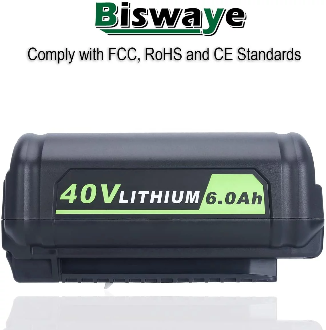 40V 6Ah Lithium Battery Replacement for Ryobi 40V Battery OP4040 OP40601 OP4026 OP40261 OP40401 OP40501 OP4015 OP40602 OP40404 OP40603 Compatible with Ryobi 40V Cordless Power Tools