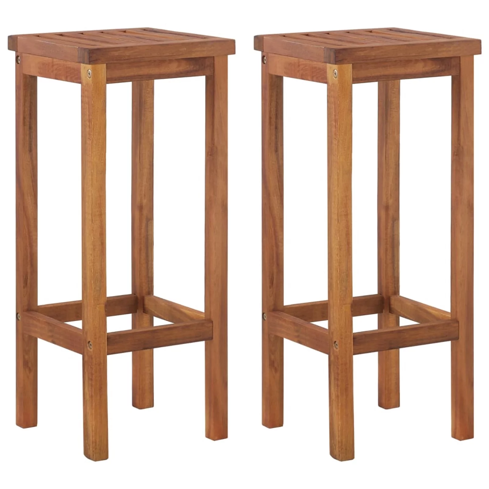 Aibecy 3 Piece Patio Bar Set Solid Wood Acacia