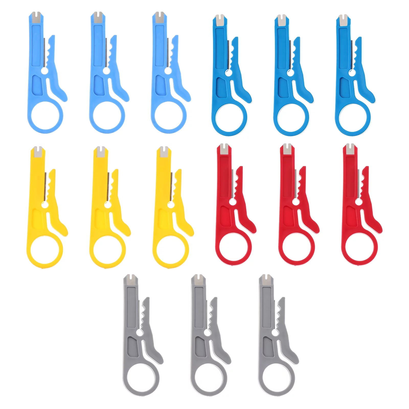 Gongxipen 15pcs Network Wire Stripper Mini Wire Stripper Wire Stripping Tool Wire Cutter