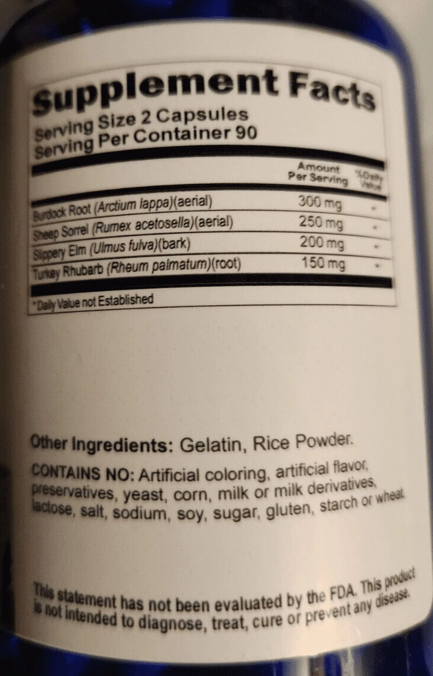 Essiac Tea Advantage 180 Capsules  Supports Overall Health