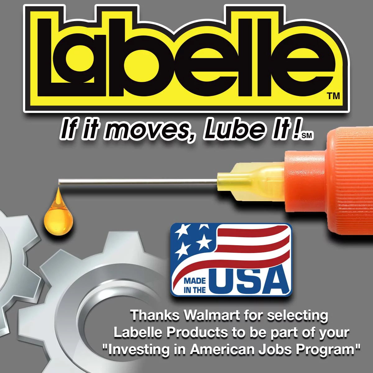 Labelle 1002 3-Pack (102, 106,  108) Synthetic Oil  Lube Kit - Plastic Compatible