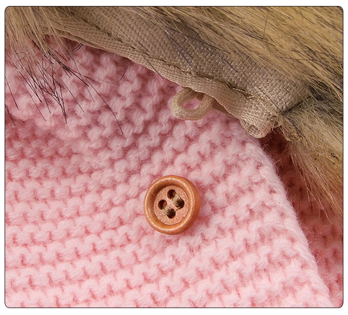 Toddler Boys Girls Winter Knitted Cardigan Jacket with Hood Cute Bear Ear Fall Sweater Outwear