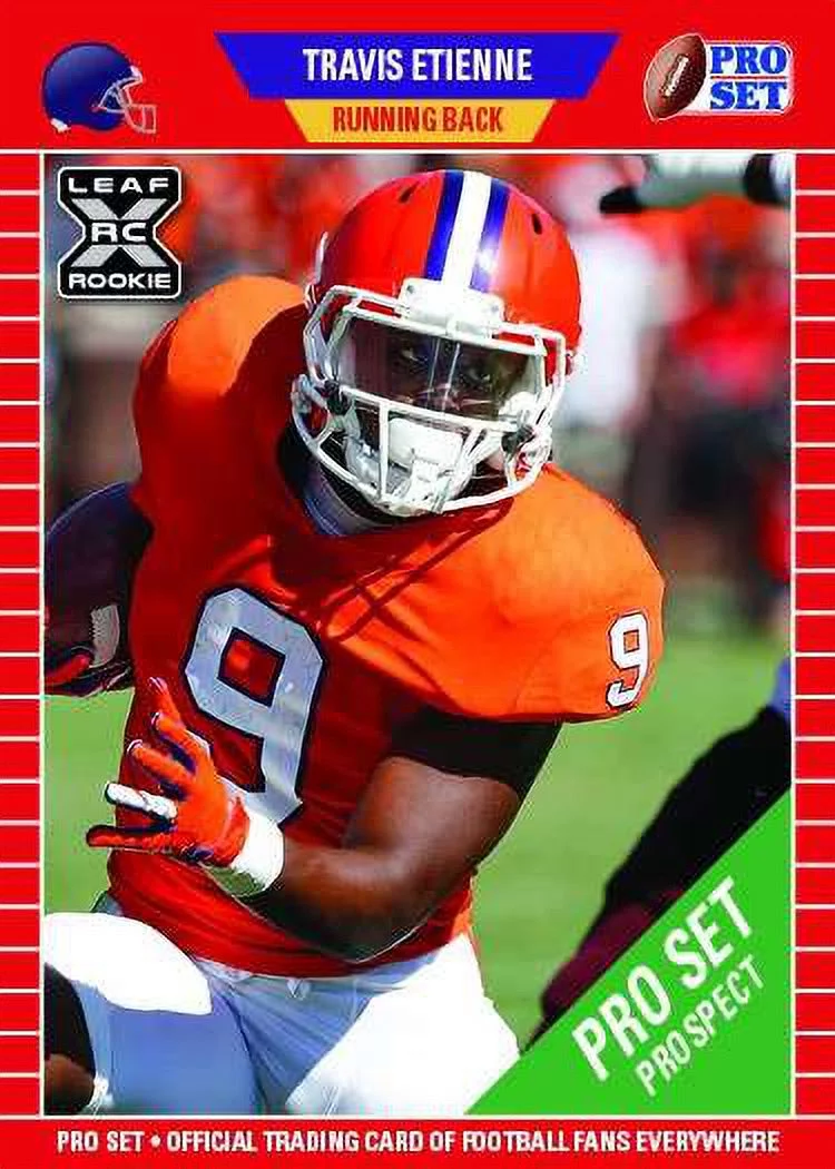NFL 2021 Pro Set Football Travis Etienne Trading Card (XRC Rookie Card)
