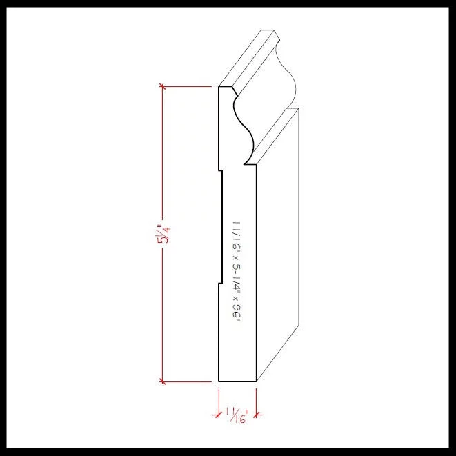 Baseboard EWBB12, 11/16