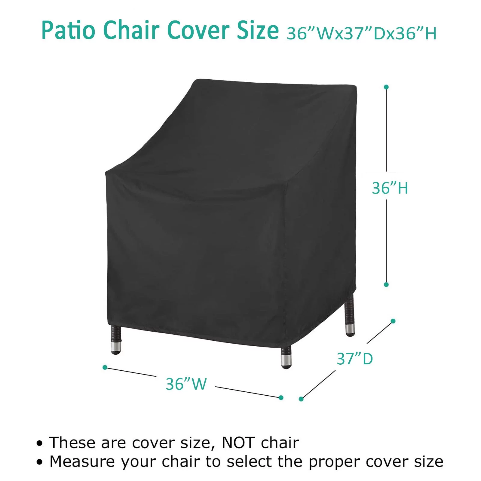 STARTWO Patio Chair Covers Outdoor Chair Covers Waterproof Lounge Deep Seat Cover Protector Highback Chair Cover UV & Rip & Dust Resistant