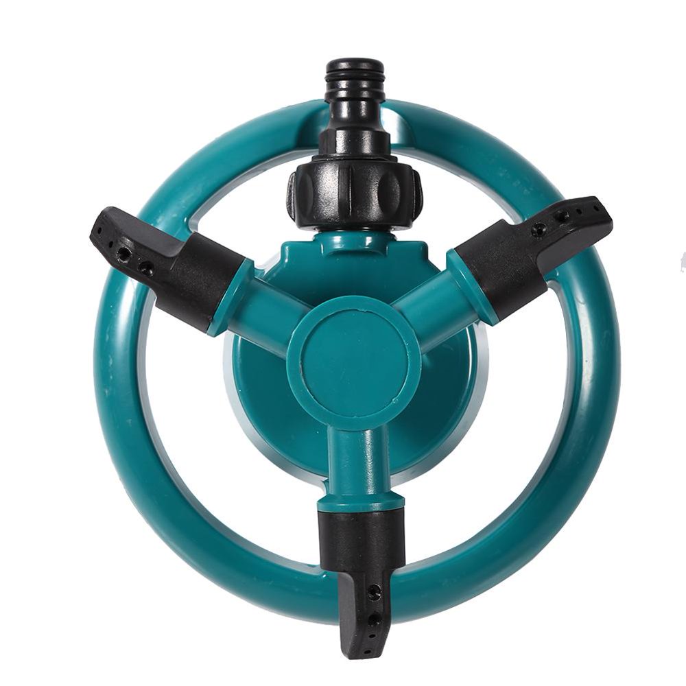 3 Nozzle Irrigation Sprinkler ° Fully Circle Rotating Watering Sprinkler Irrigation System 3 Nozzle Pipe Hose for Garden  3 Nozzle Water Irrigation