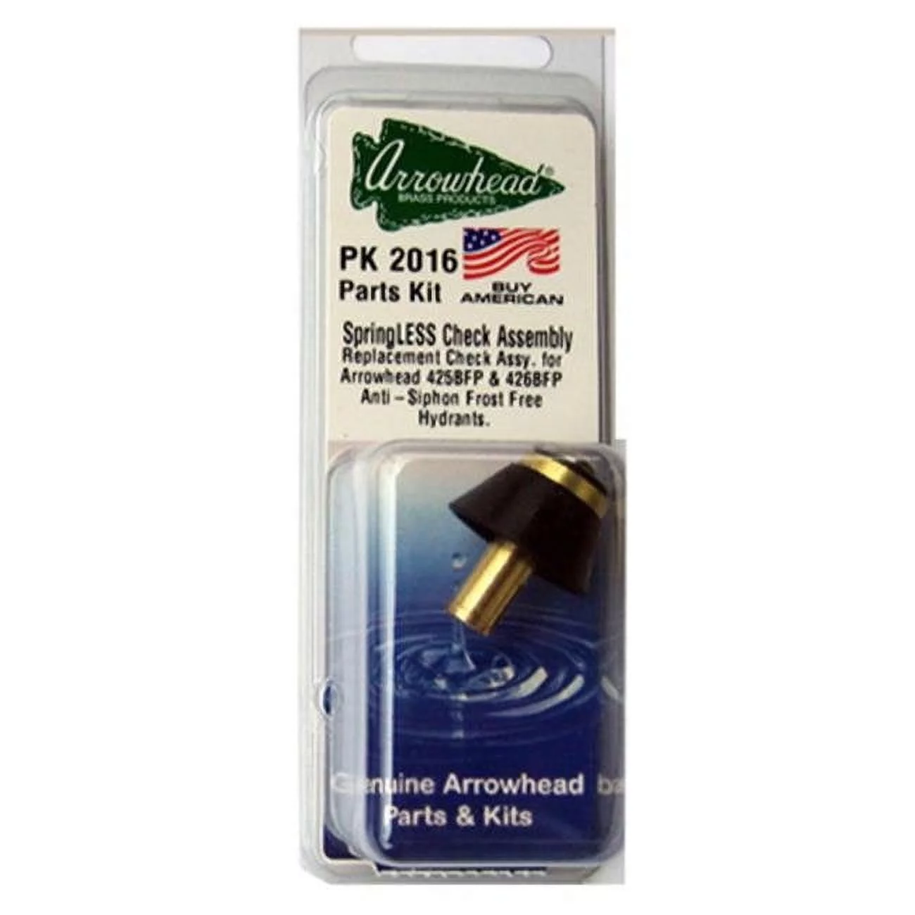 Arrowhead Brass PK2016 Springless Check Valve, Fits 420 Series Arrowhead Hydrants - Quantity 1