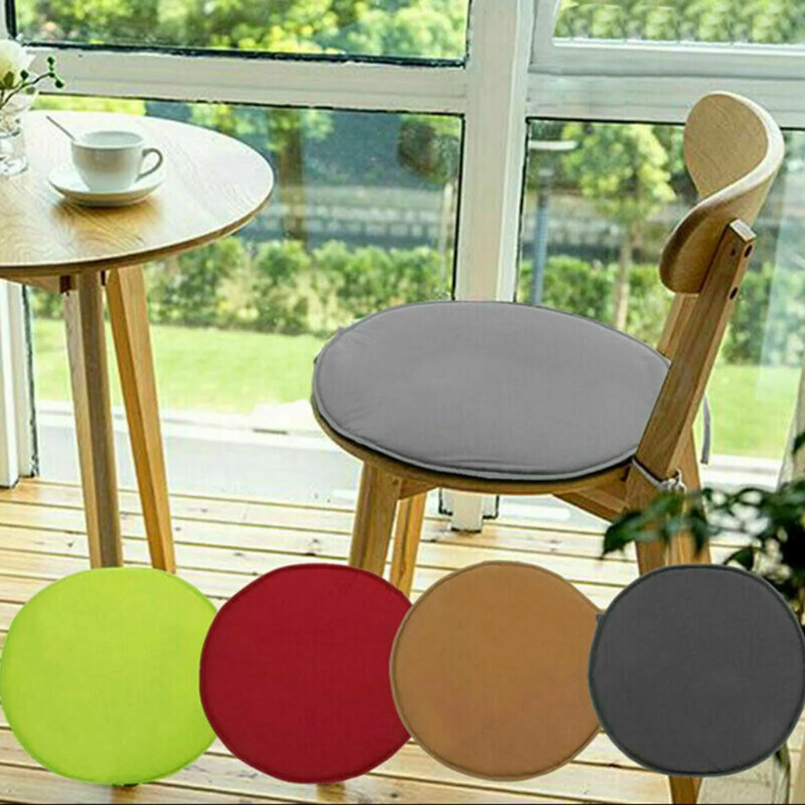 Toyfunny Round Garden Chair Pads Seat Cushion For Outdoor Bistros Stool Patio Dining Room