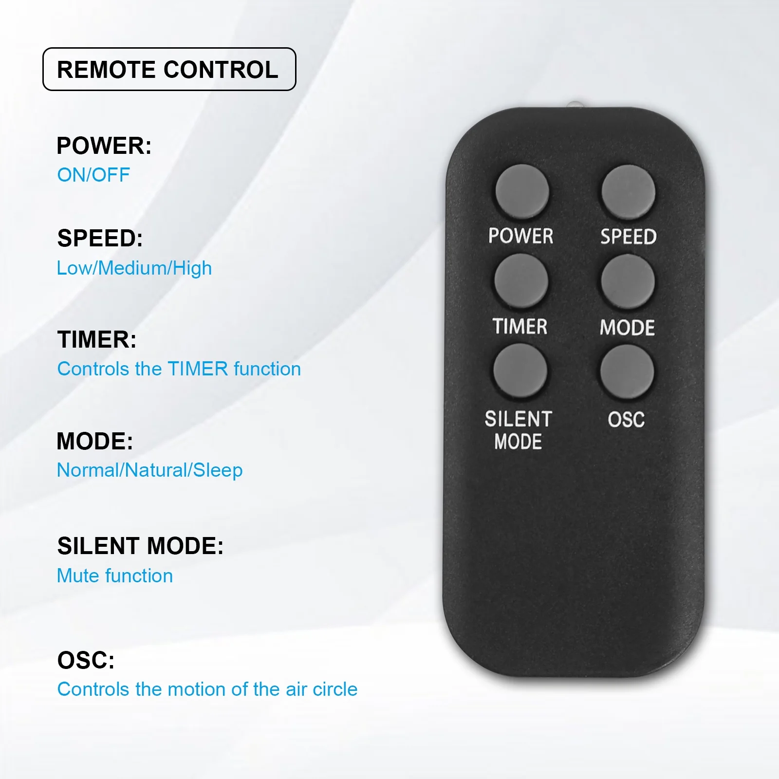 Tower Fan with Remote Control and LED Display - Stay Cool