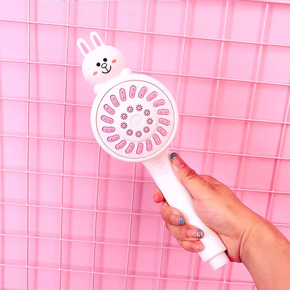 Cartoon Rabbit Shower Head Handheld Shower Sprinkler Bathroom Showerheads For Kids/Children/Girls/Boys