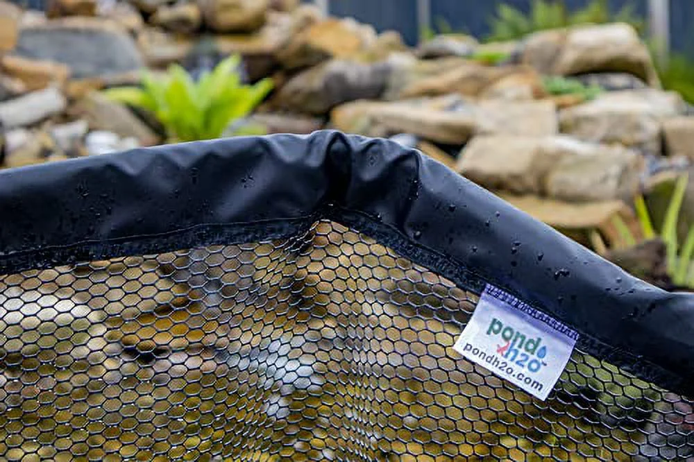 Heavy Duty Water Garden Koi Fish Pond Net Combo Pack, Value 2 Pack | Koi Pond Fish Catching Net Head & Debris Skimmer Net Head Includes Heavy Duty Telescoping Pole