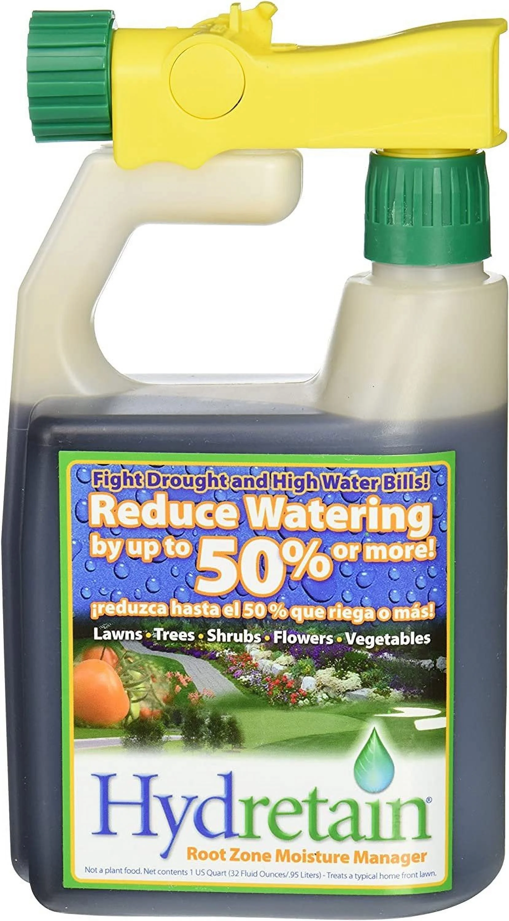 Hydretain HYDRT3212 Moisture Control Hose End,32 fl oz,Blue