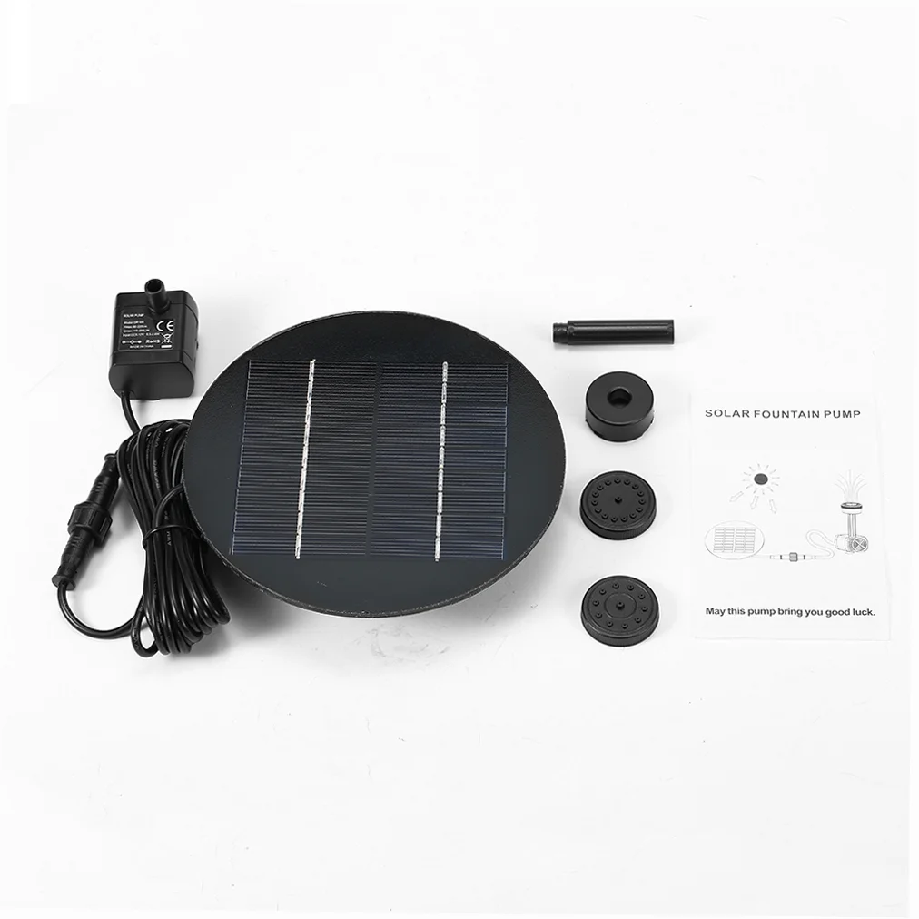 Fountain,Water Pump Kit Huiop Pump Kit Bath Submersible Water Pump 9v 1.8w Solar Panel Solar Powered 1.8w Solar Panel Siuke Rookin Dsfen