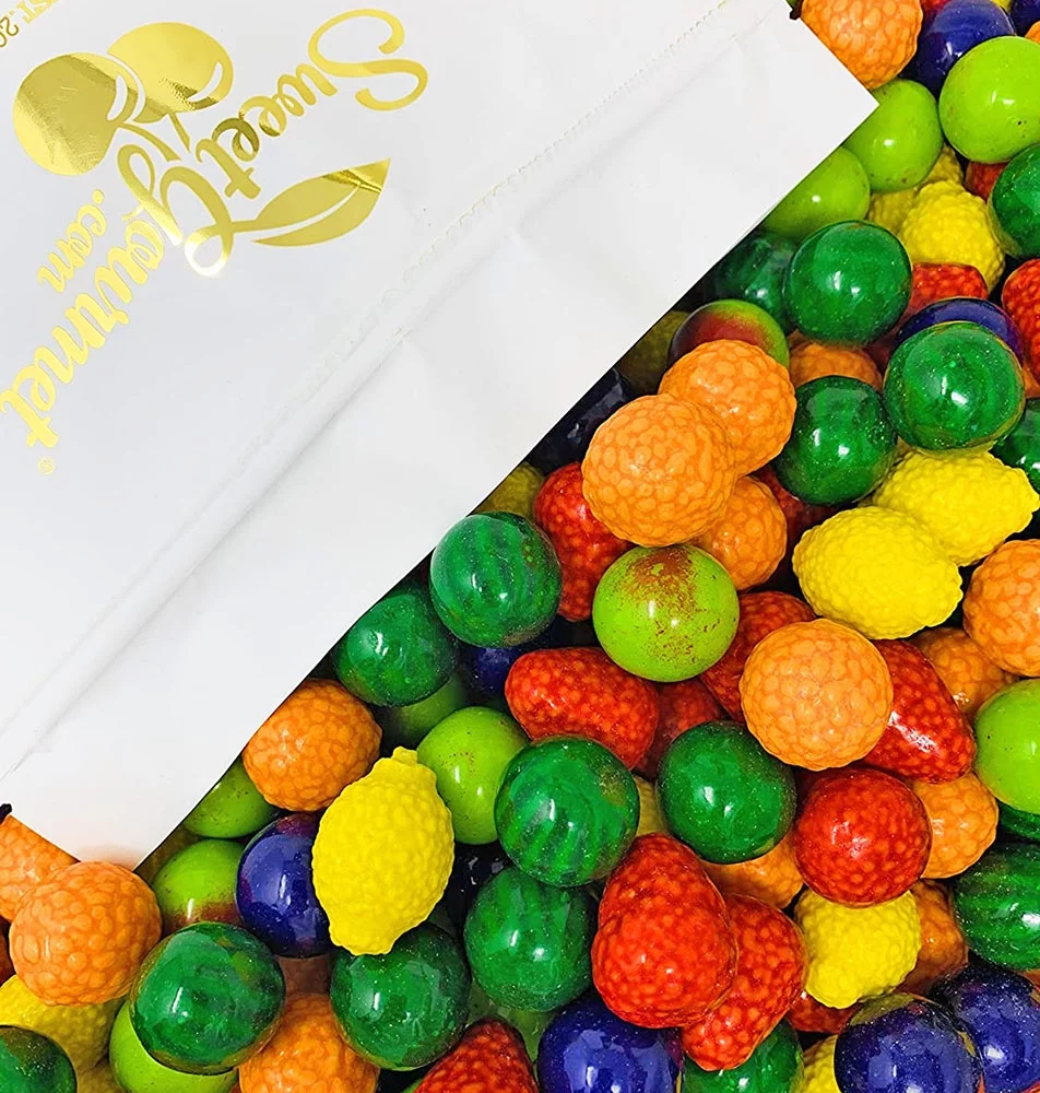 SweetGourmet Seedling Fruits Gum Gumballs | Filled Dubble Bubble | 3 Pounds