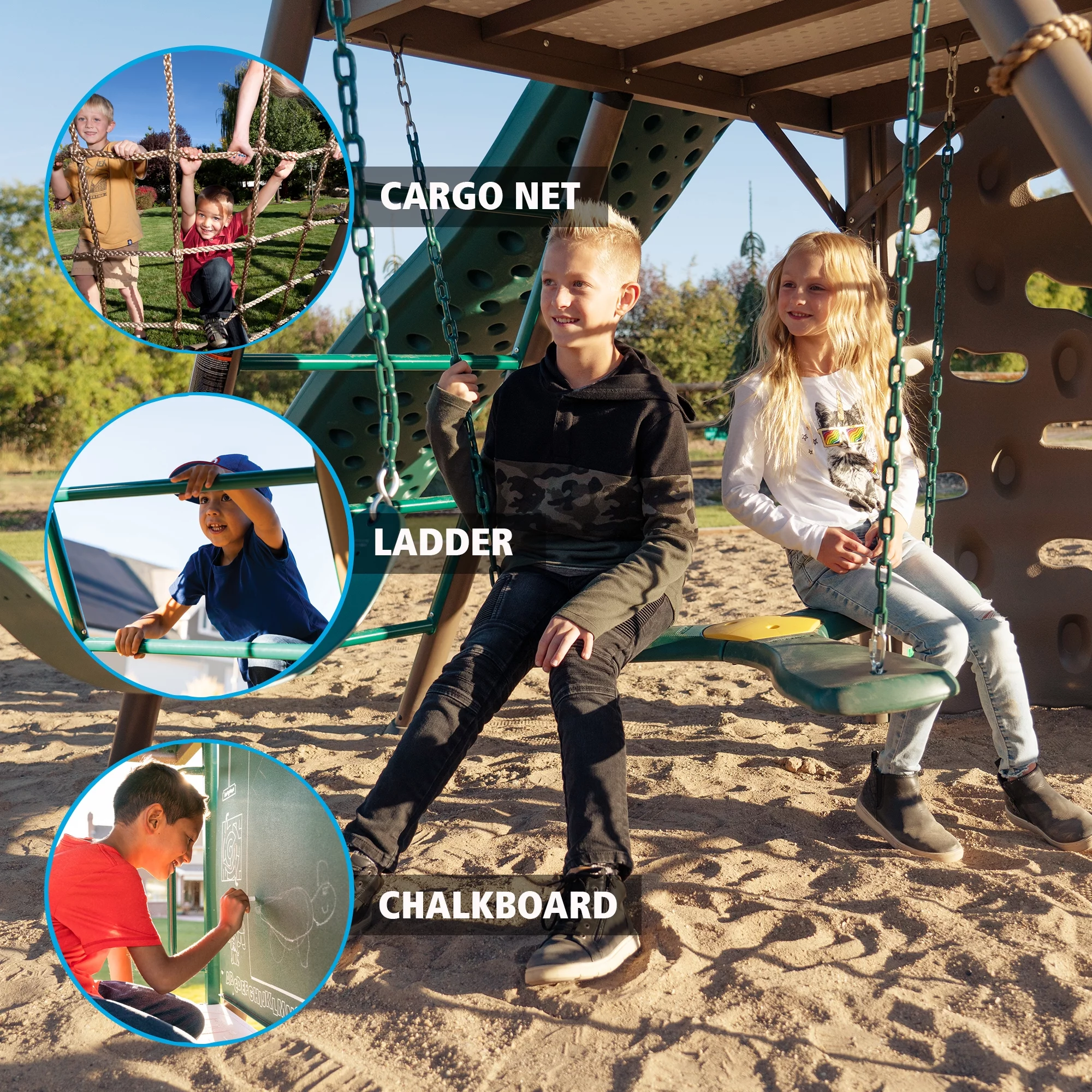 Lifetime Big Stuff Swing Set (Earthtone), 90042