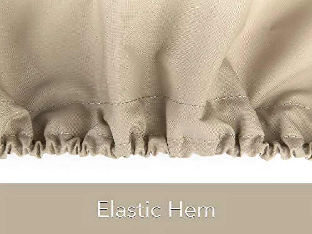 Covermates Rectangular Accent Table Cover - Heavy-Duty Polyester, Weather Resistant, Covered Mesh Vent, Patio Table Covers-Ripstop Grey