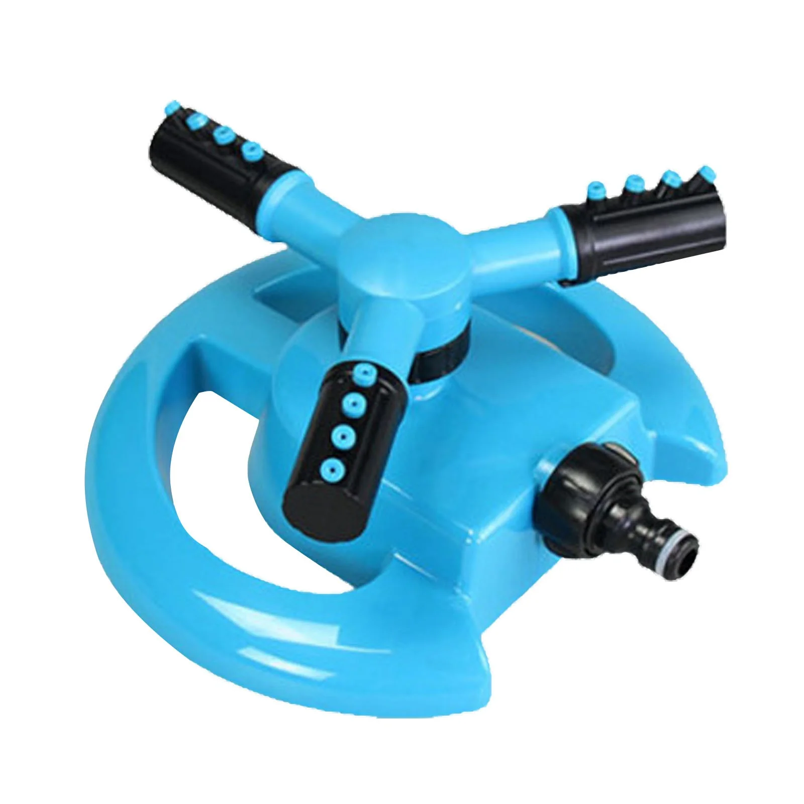 Battery Operated Irrigation Timer Garden Watering Garden Irrigation Automatic Rotating Sprinkler Border Watering Vegetable Three Pronged Sprinkler 25 Foot Hose