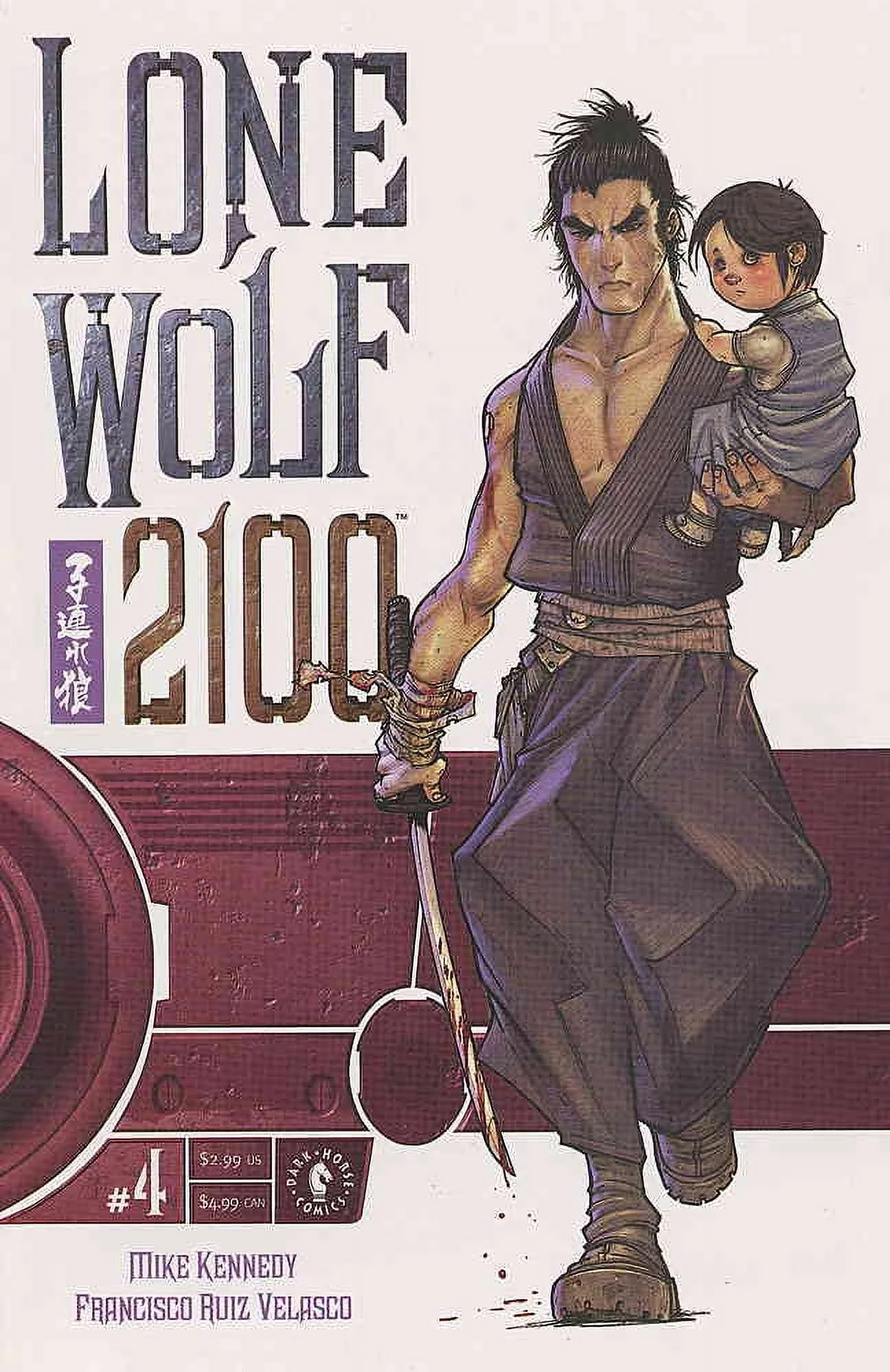 Lone Wolf 2100 #4 VF ; Dark Horse Comic Book