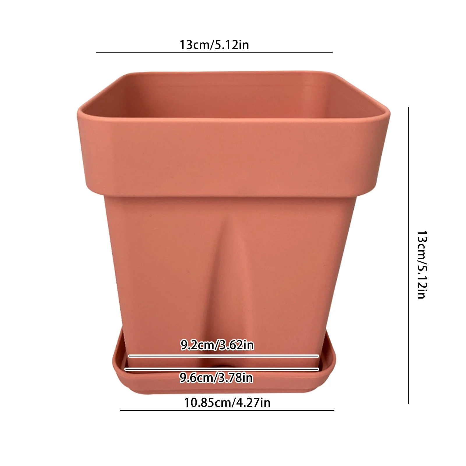 Thickened Anti Fall Silicone Planter Simple Square Home Office Decoration Succulent Pot Garden Pot Mover Flower Baskets for Porch Flowerpots with Dish Potted Meat Twinkies Mini Flower Potted Meat Bulk