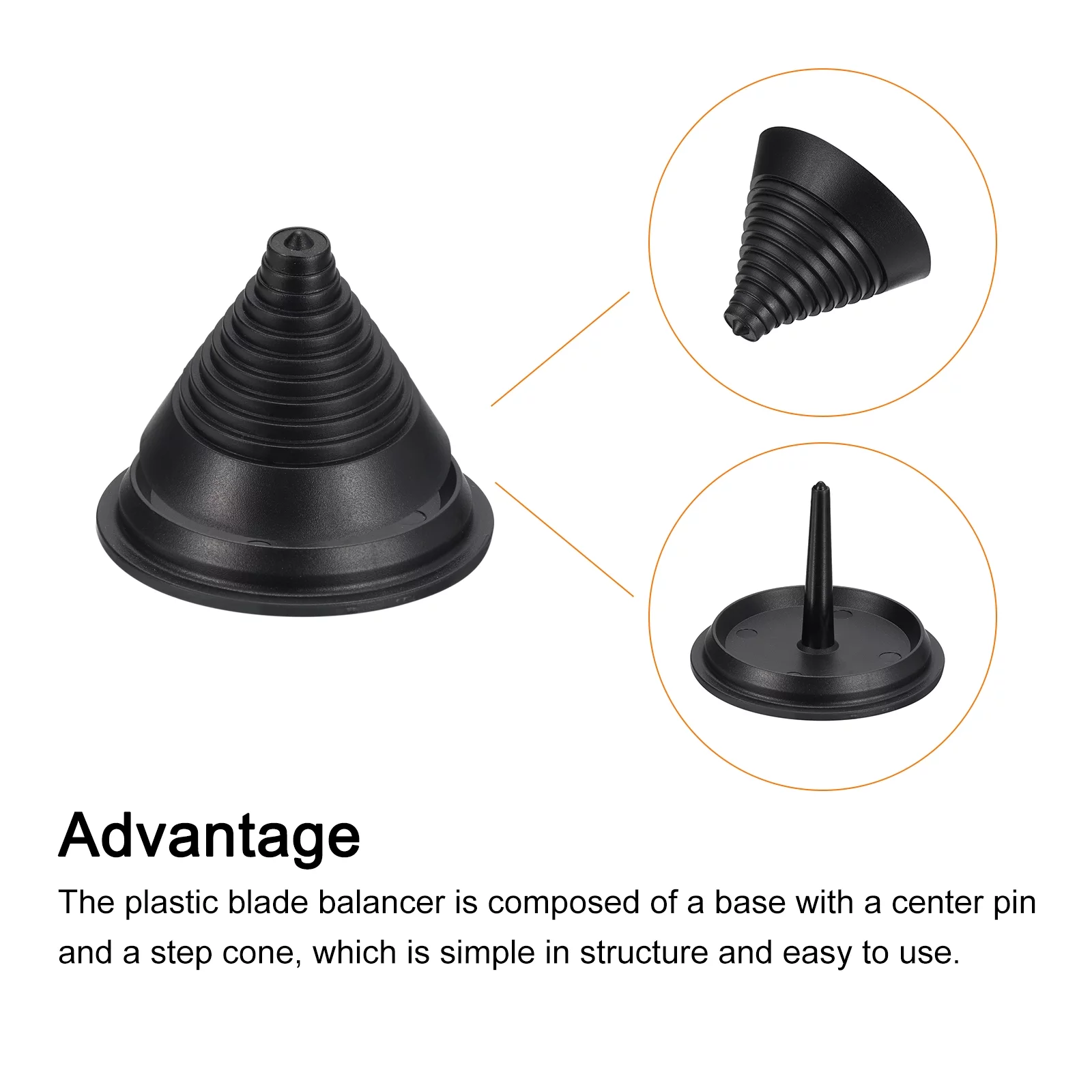 Uxcell Lawn Mower Blade Balancer, Plastic Blade Sharpener Balancer After Sharpening