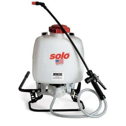 3 gal. Backpack Sprayer, Polyethylene Tank, Cone, Fan Spray Pattern, 48  Hose Length