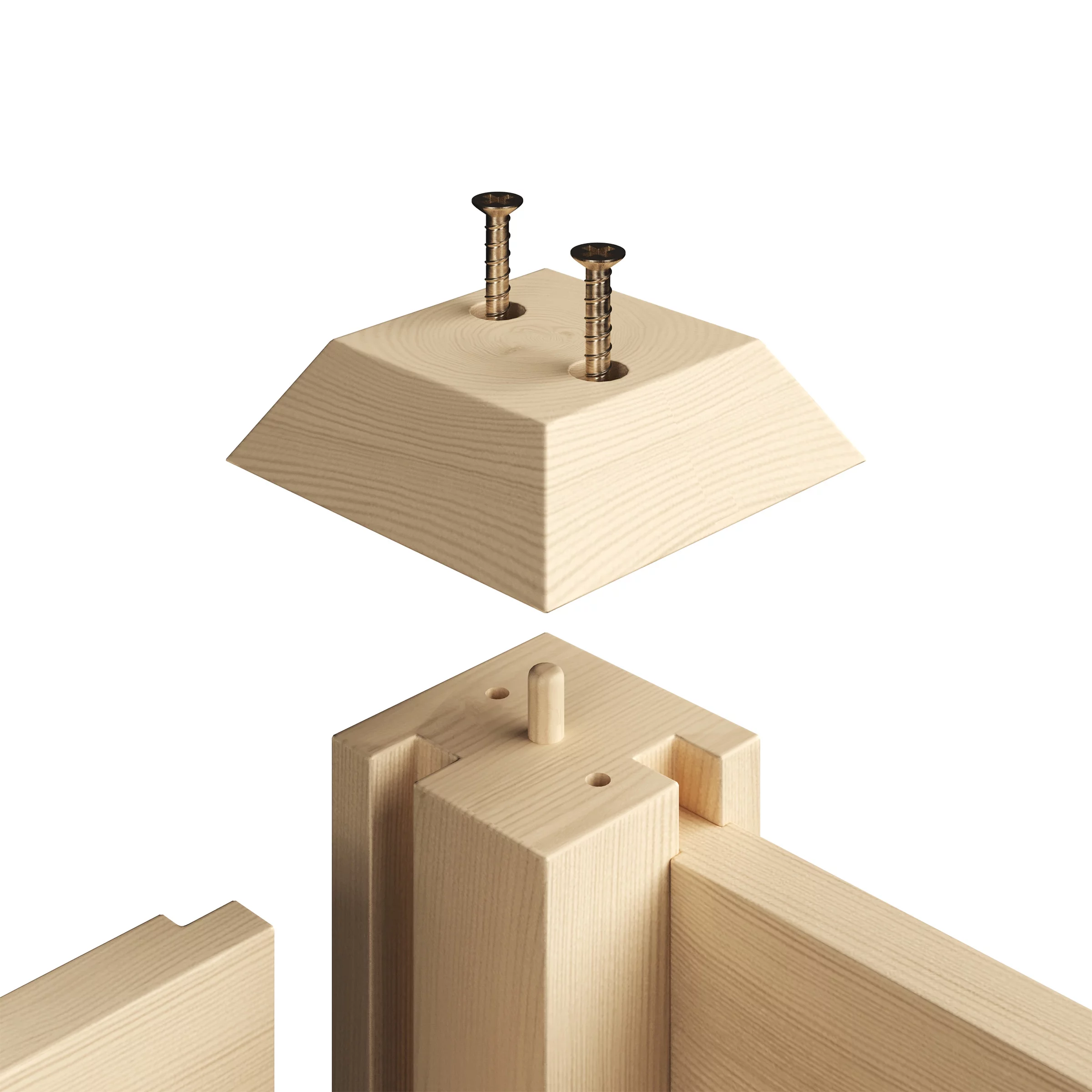 Home-Complete Raised Garden Bed - 8ftx2ft Wood Planter Box with Open Bottom