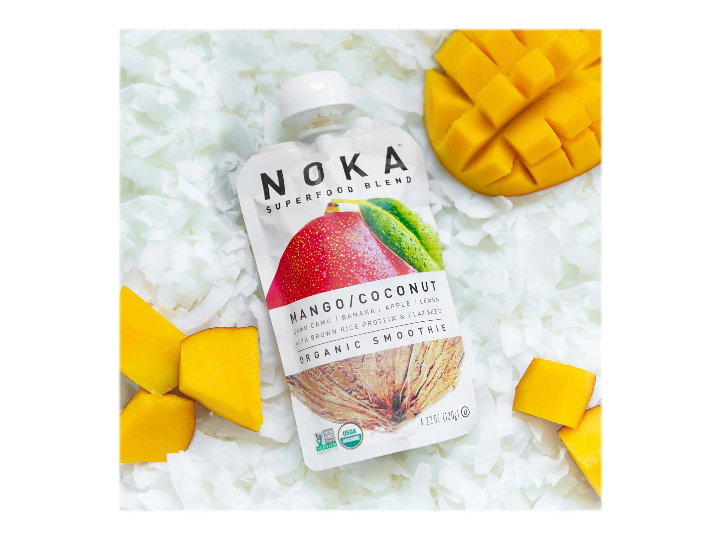 Noka Superfood Blend, Mango Coconut, 4.22 oz, Pack of 6