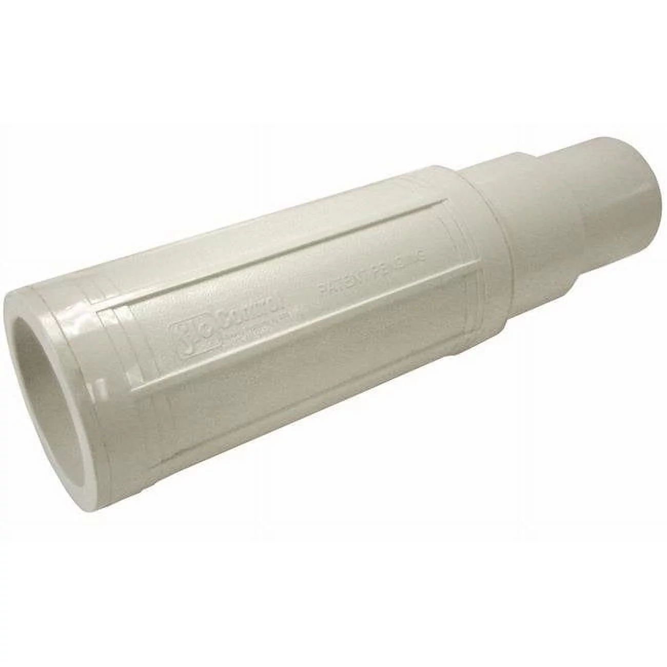 NDS  4 Hub x 4 in. Dia. Pro-Span Schedule 40 Spigot PVC Repair Coupling - White