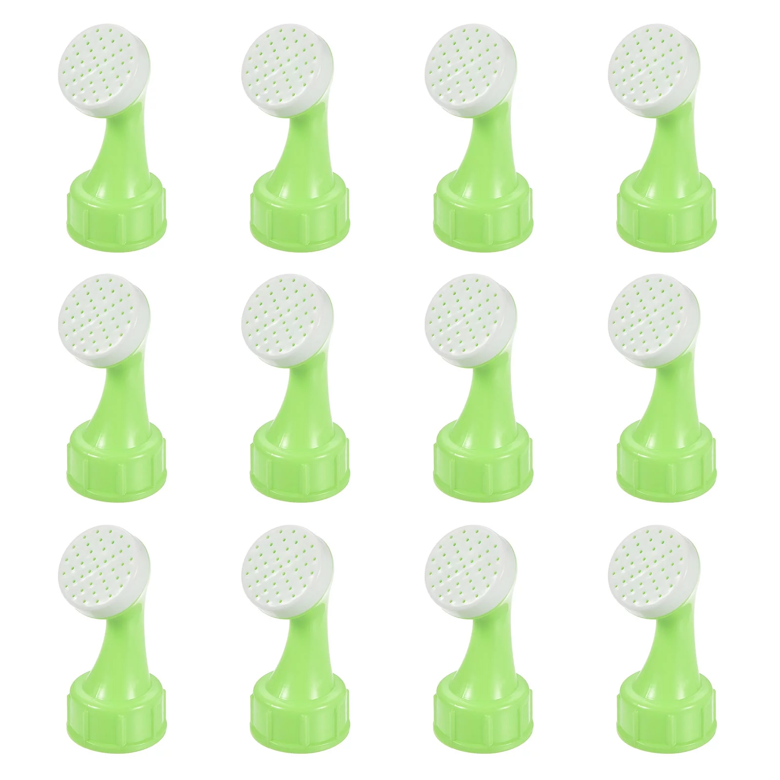 Uxcell Portable Plastic Bottle Watering Sprinkler Nozzles for Plant Potted Green 12 Pack