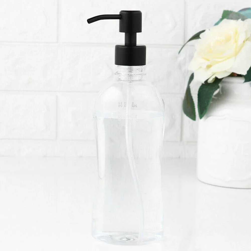 Yannee 2 Pcs Liquid Lotion Dispenser,Stainless Steel Soap Pump,Replacement Bottle Jar Tube, Lotion Pump Shampoo Sprinkler,Dumb Black