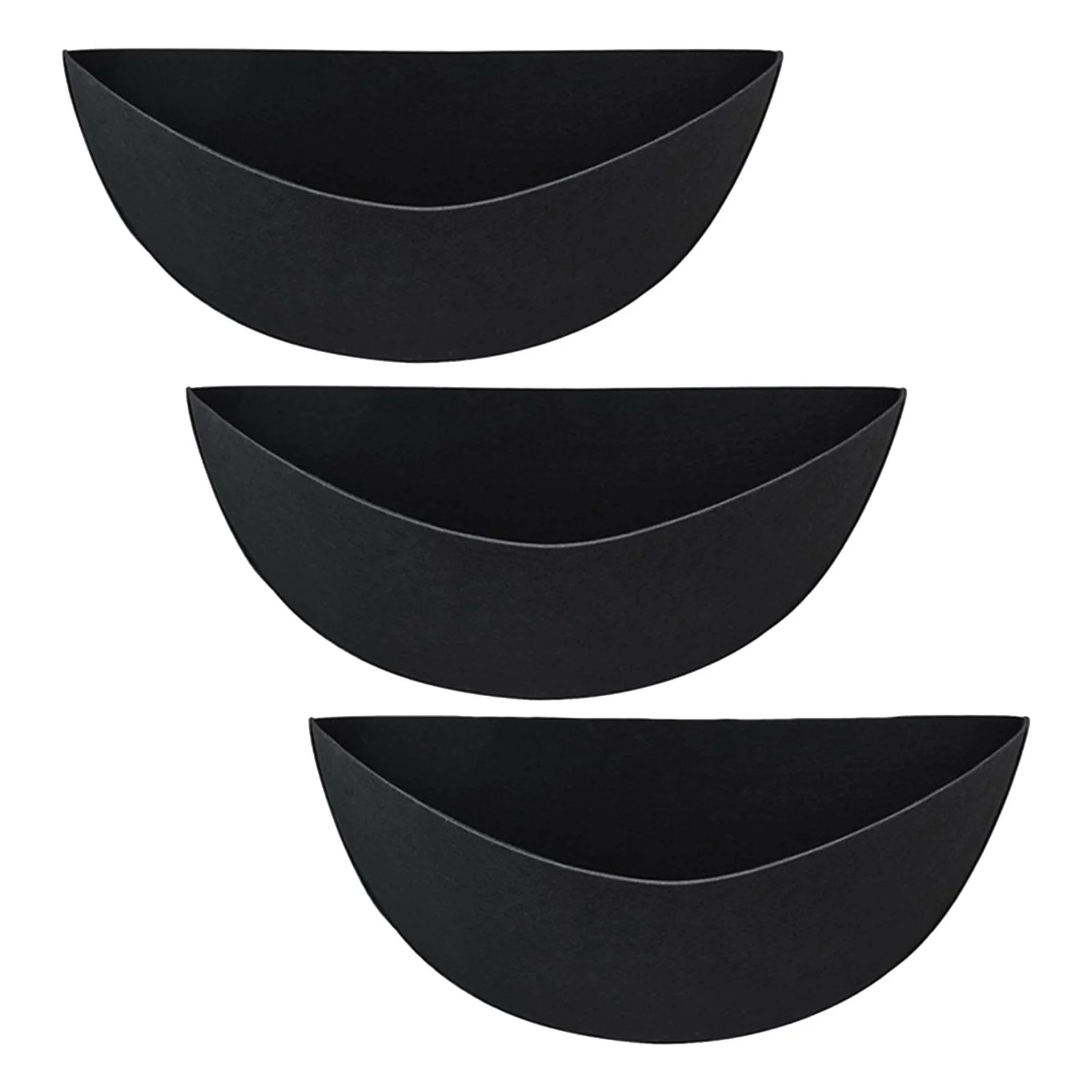 SunniMix 3 Pieces Fabric Planter Basket Liner Foldable and Breathable Flower Basket Liner 14in