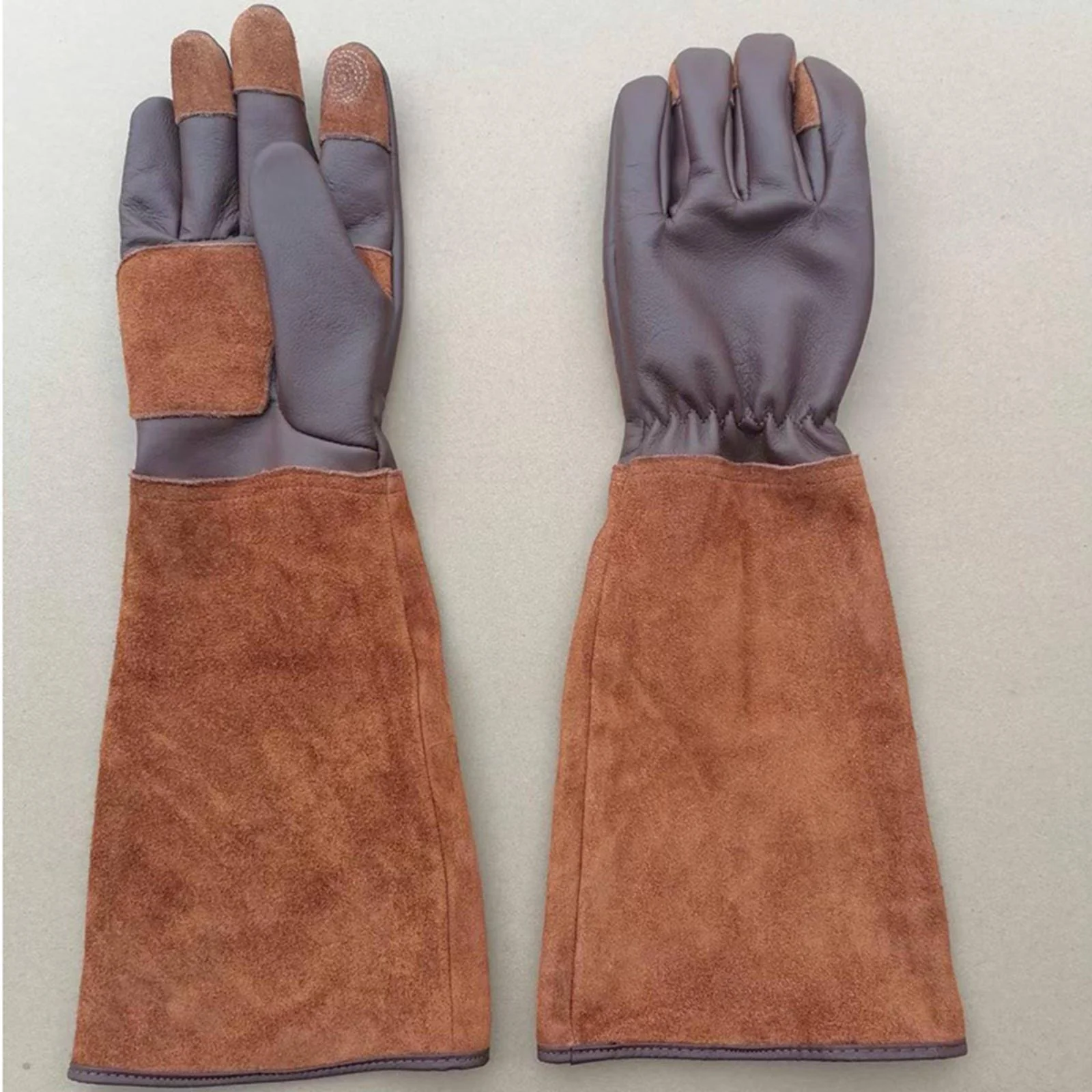 SunniMix Gardening Gloves Anti Stab Breathable Professional PU Leather Garden Gifts Tools L