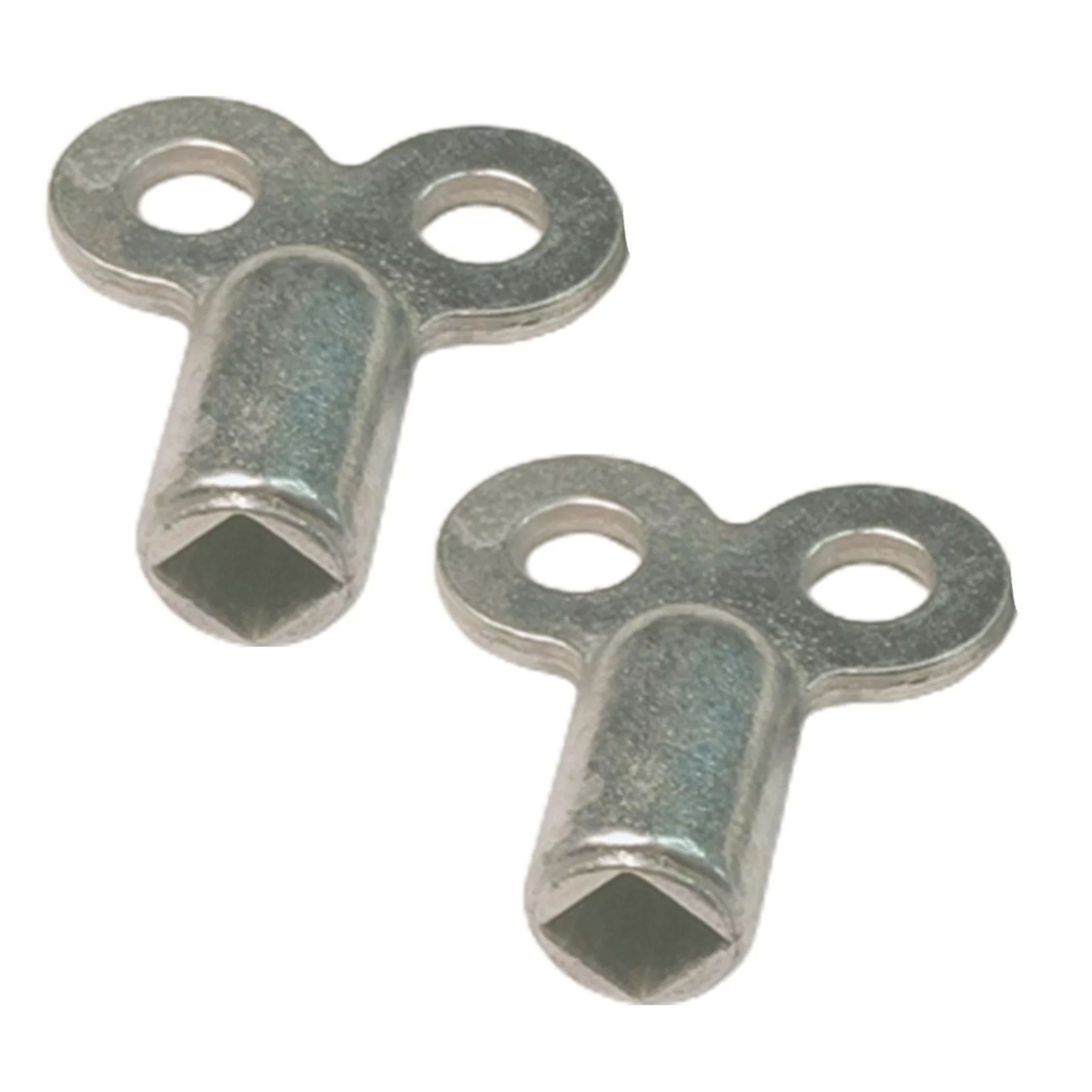 2*Exhaust Valve Key，Plus Long Exhaust Valve Key,Zinc Alloy，Silver，Hatterproof ，Easy To Use，For All Standard Heating Valves