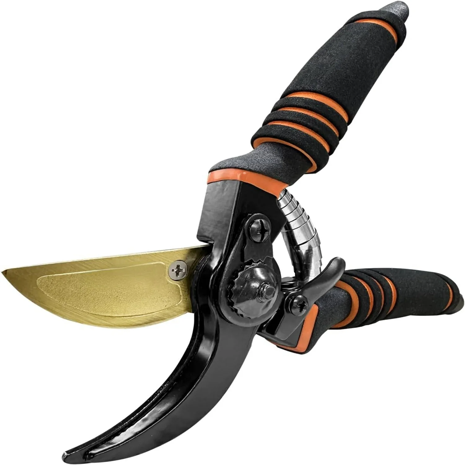 Ideal Premium Professional 8.5” Bypass Pruning Shears with SK5 Blade and Soft Cushion Grip Handle - Perfect Garden Clippers for Precise and Efficient Gardening Tasks and Purposes