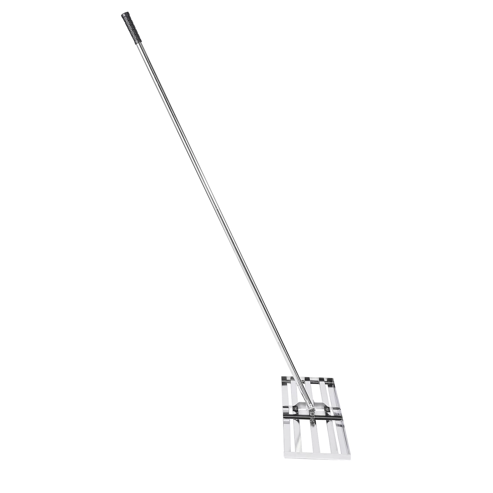 Aiqidi 36x10 Inch Leveling Lawn Rake Stainless Steel Soil Lawn Leveler Tool with 5.9Ft Adjustable Handle for Garden Yard Farm Golf Course