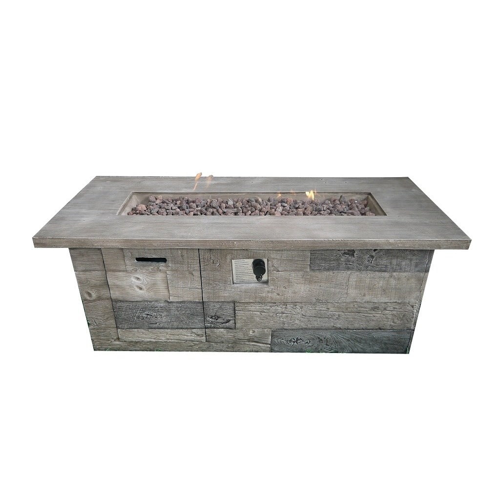 Timber Fiber Reinforced Concrete Firepit in Two-Tone Gray