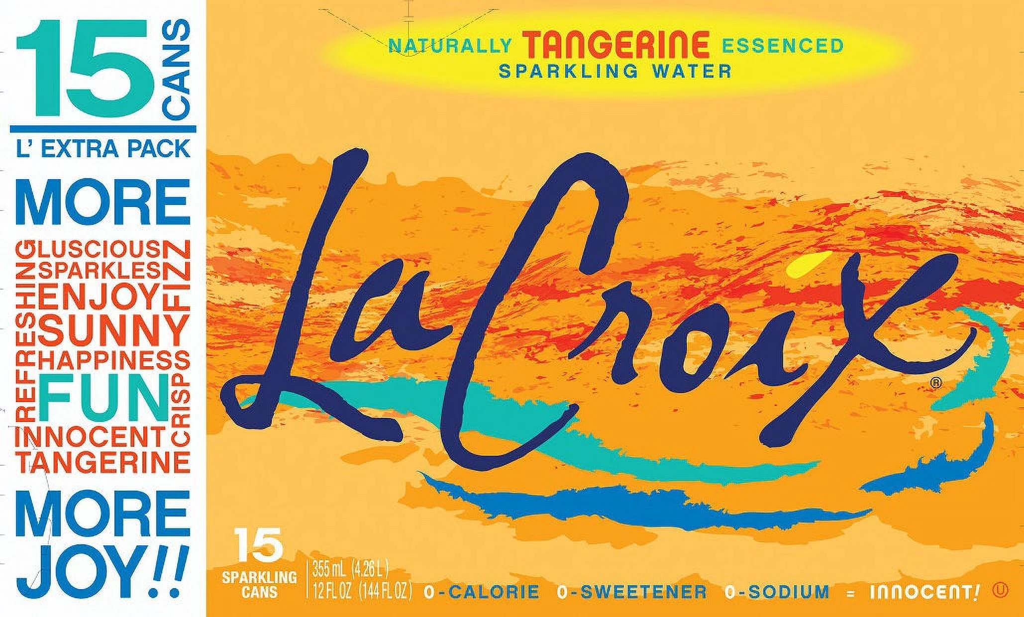 La Croix Tangerine Sparkling Water, 15-Pack