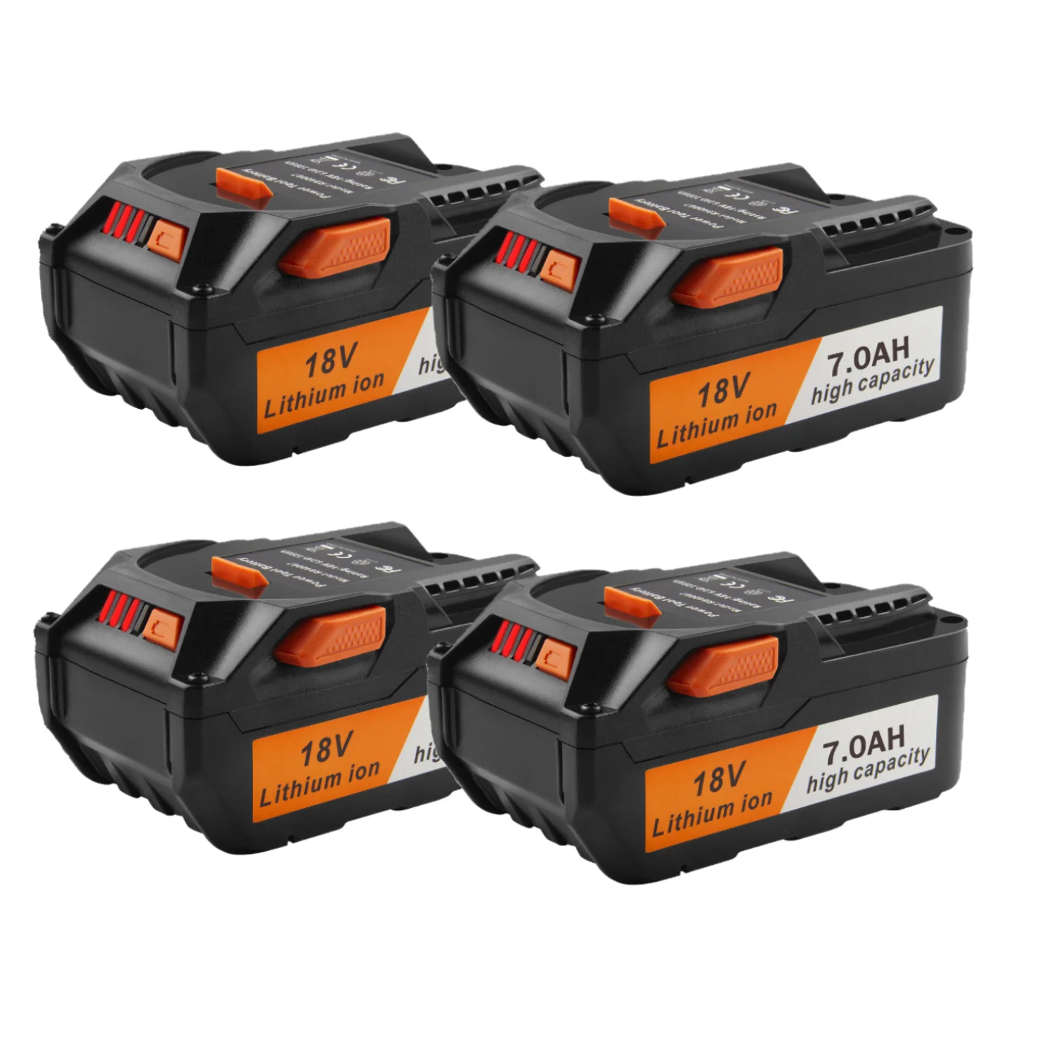 4X18V 7.0Ah Battery For Ridgid R840087 HYPER Lithium Ion 18 Volt R840085 R840086