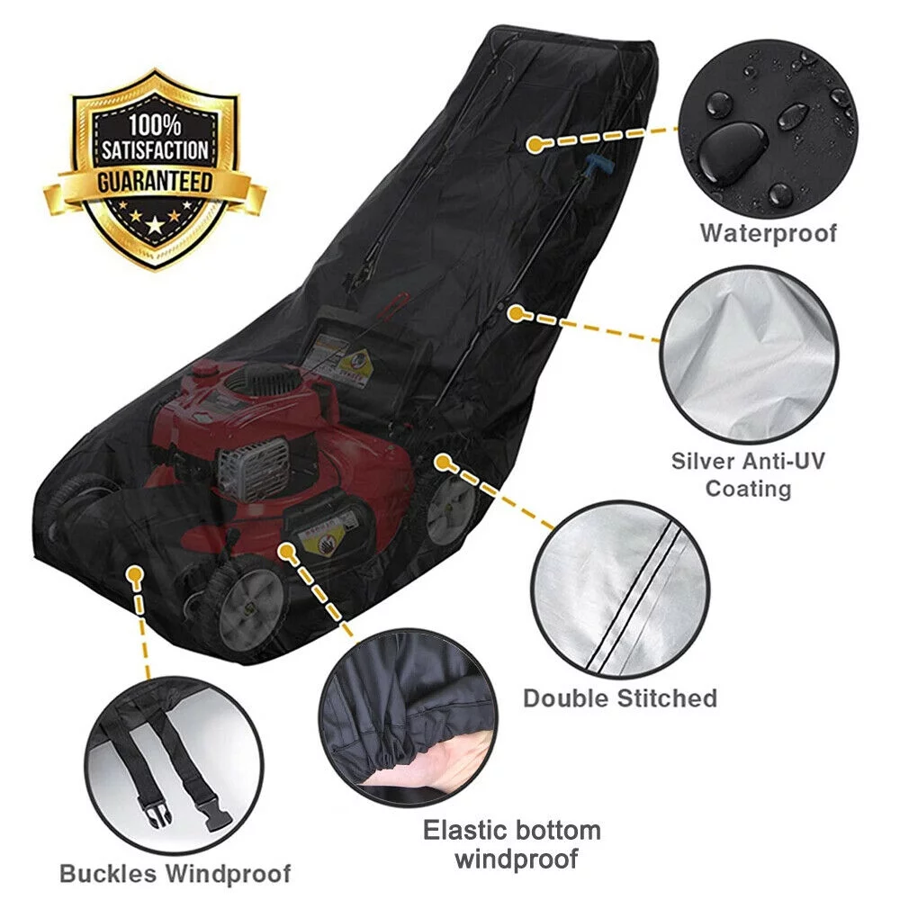 Homeya Push Lawn Mower Cover, Walk Behind Movers Waterproof UV Protector 75