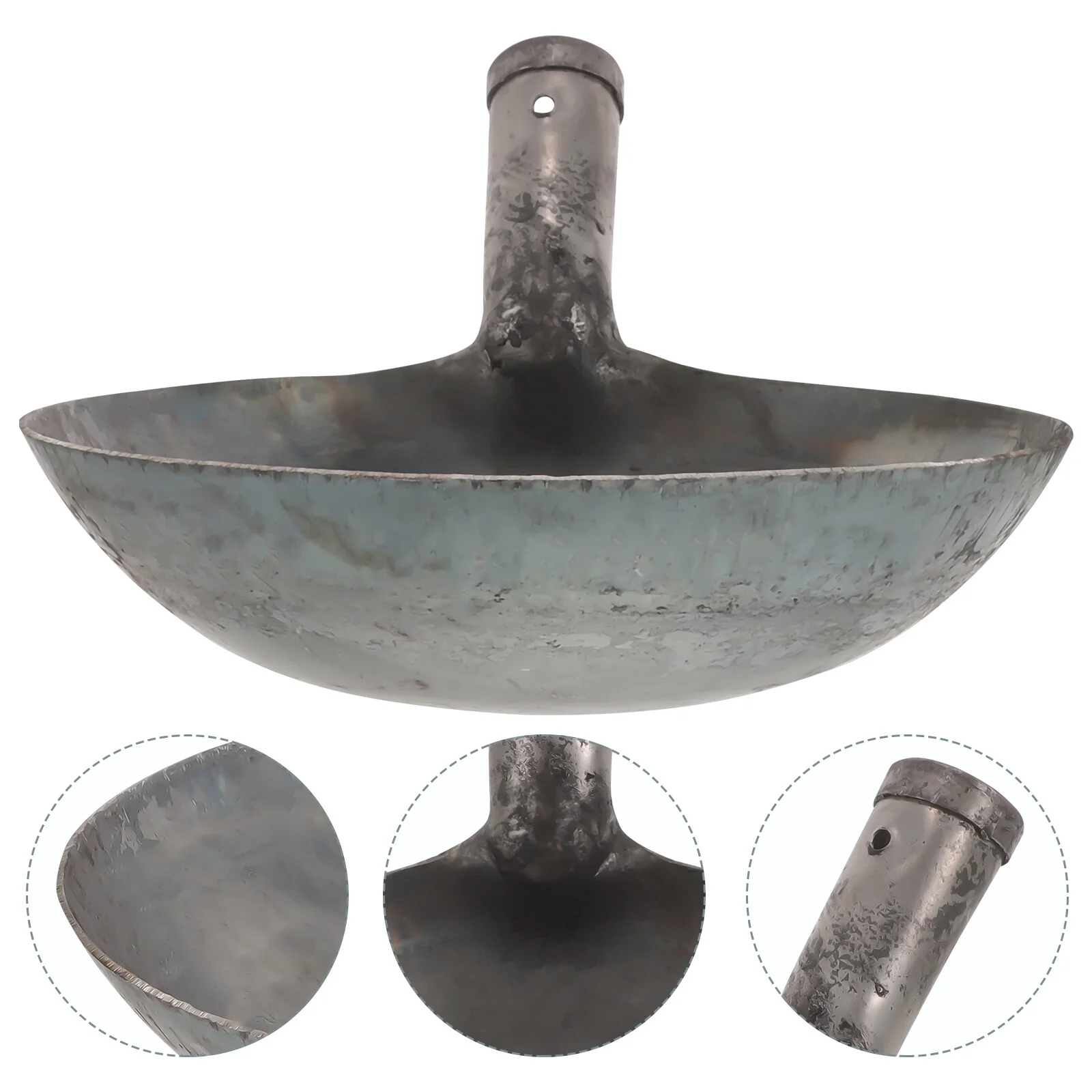 Jibingyi Metal Dung Scoop Metal Dung Shovel Muck Cleaning Shovel Reusable Muck Shovel