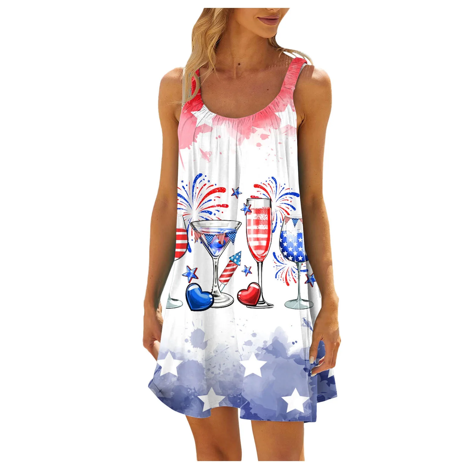 Autumn Tennis Skirt Women Summer Beach Dress Sleeveless Printed Casual Seaside Vacation Mini Dress Maxi Skirts For Women Uk