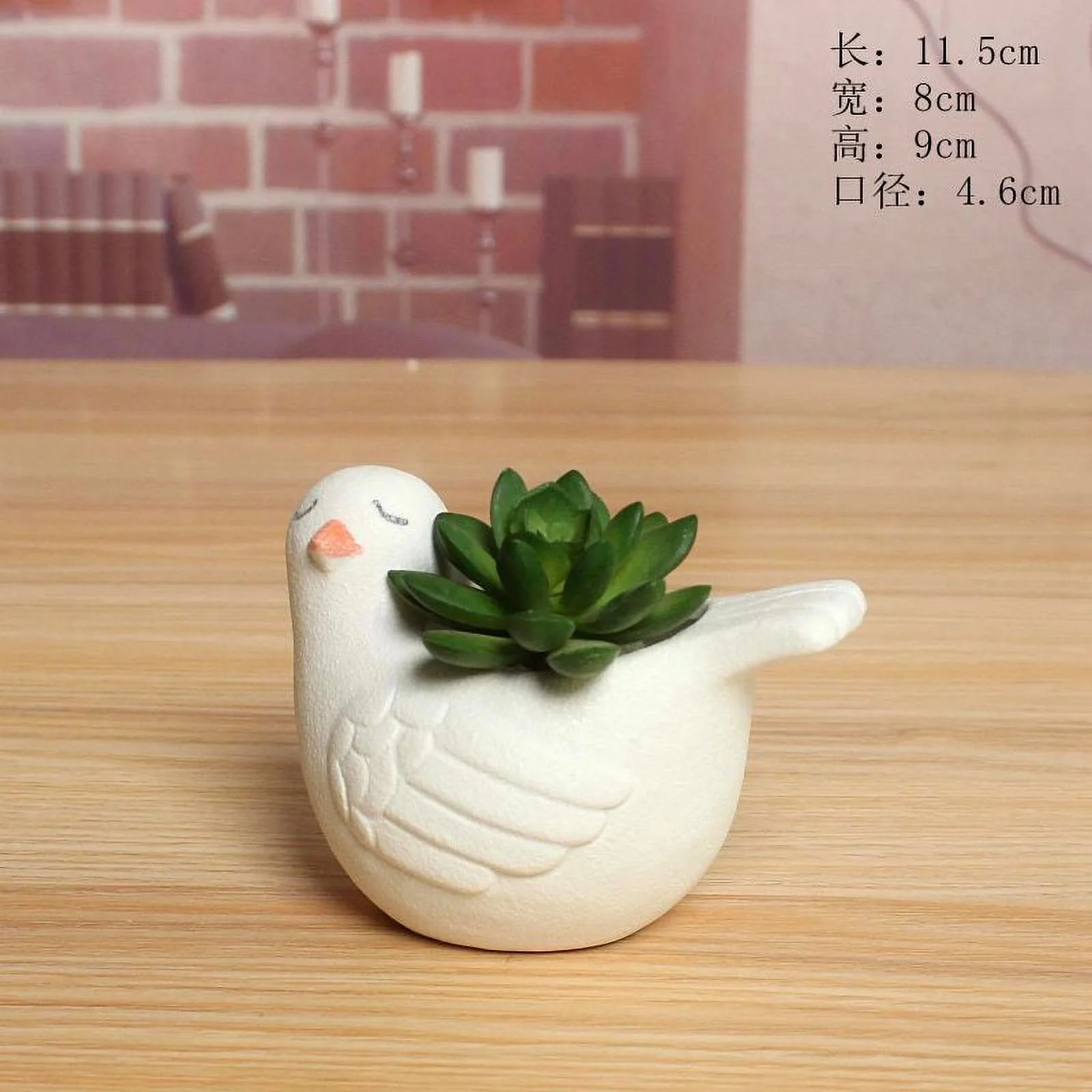 Snowflake Glazed Ceramic Succulent Planter - European Style Cartoon Minimalist Pot