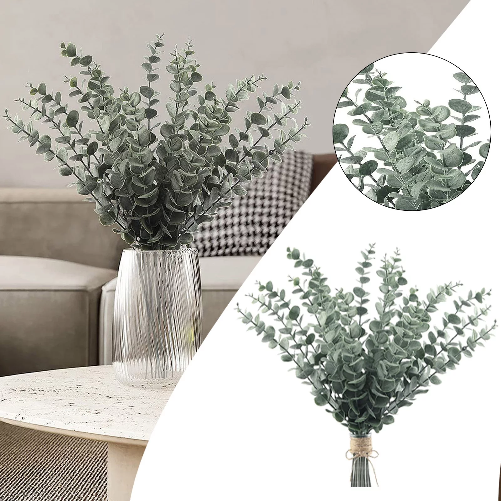 Yeetfub Artificial Flowers Silk Flowers Artificial Leaves Tree Stems Green Branches Leaves And Insets For Home Decoration for Wedding Home Faux Flowers Bulk Gift for Mothers Day