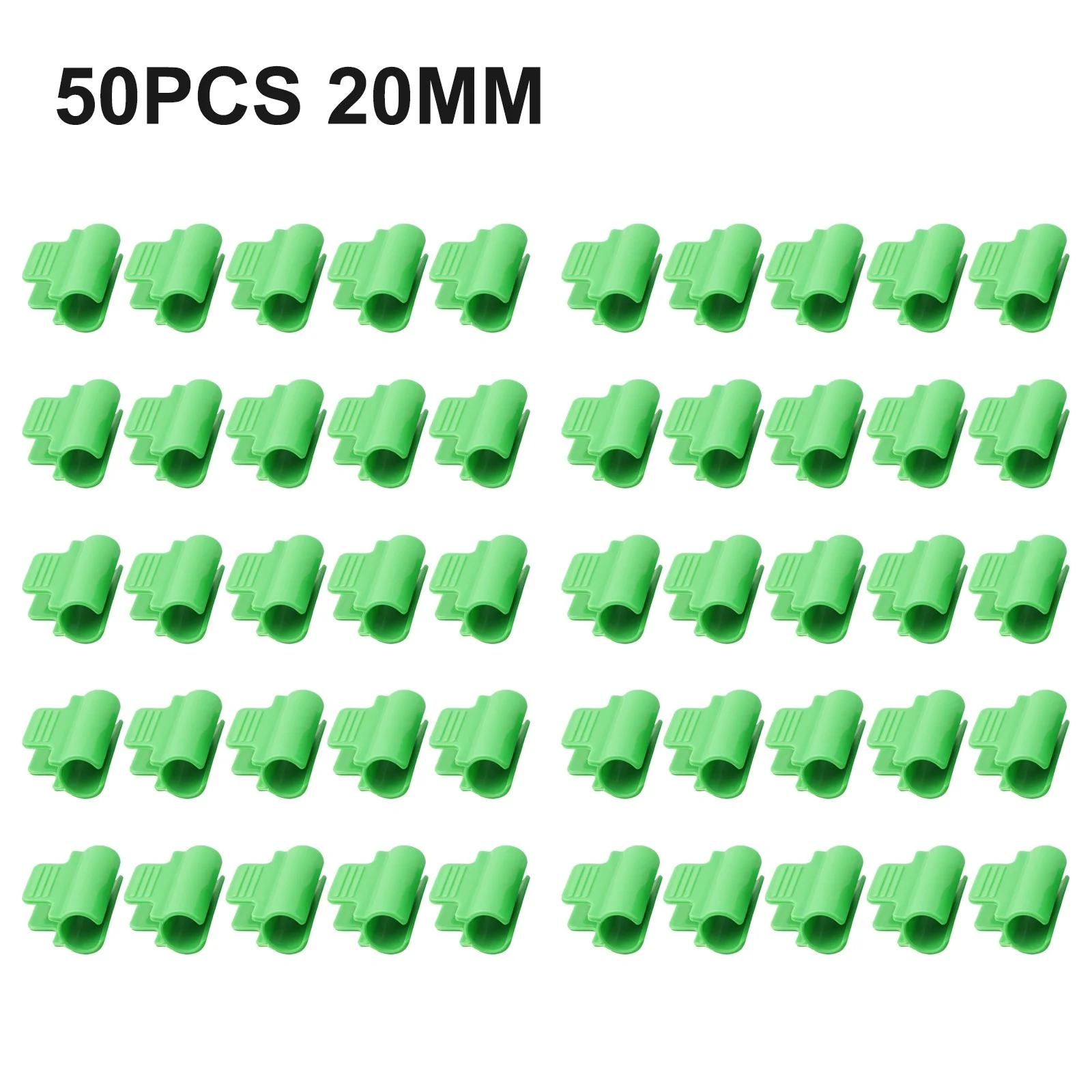 50PCS Greenhouse Clamps Plastic Cover Netting Tunnel Film Hoop Clips Garden